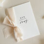 Luxury 'Her Vows' Wedding Vows Card, thumbnail 2 of 11