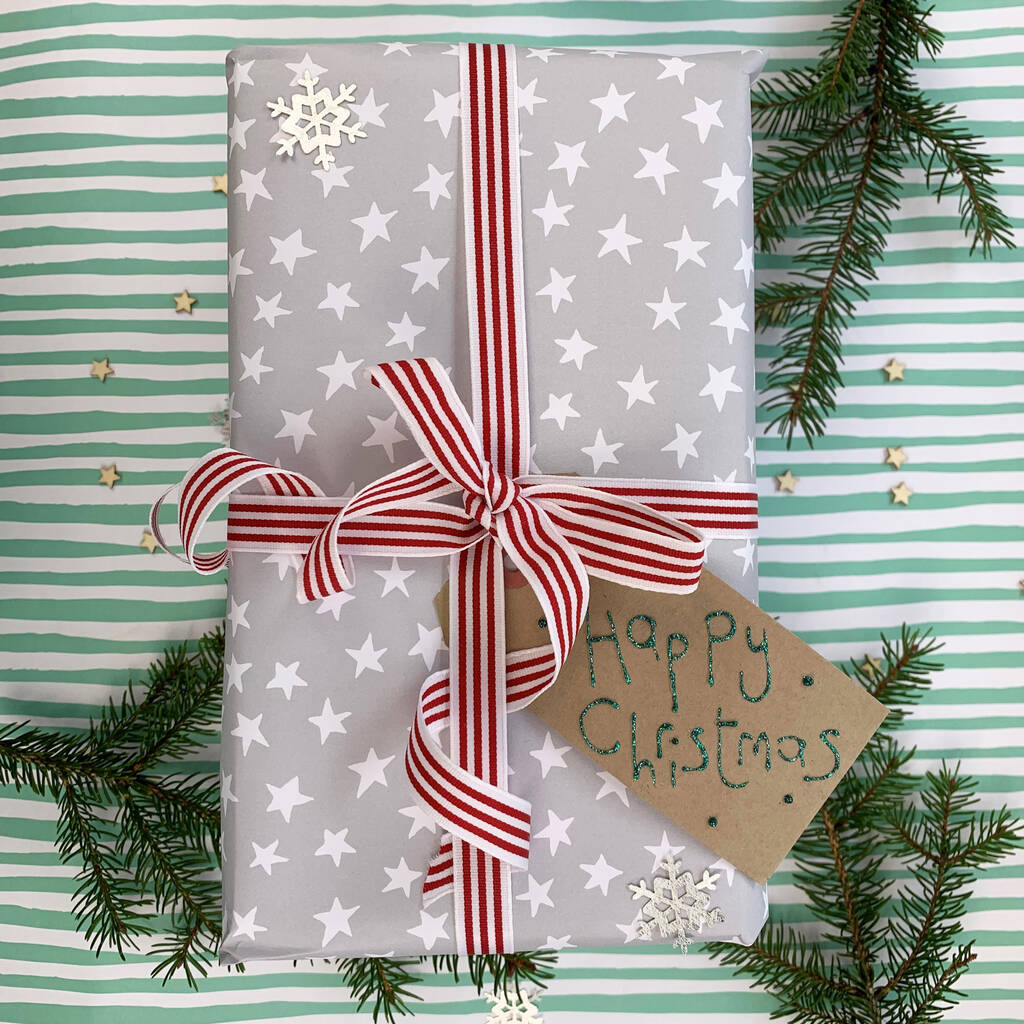 Christmas Wrapping Paper Pack Star Design By Molly Mae | notonthehighstreet.com