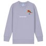 Childrens Unisex Organic Cotton Embroidered Robin Christmas Jumper, thumbnail 6 of 12