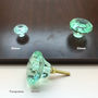 Coloured Faceted Glass Cupboard Door Knobs Drawer Pull, thumbnail 2 of 12