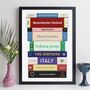 Dad Gift Personalised Row Of Books Print, thumbnail 3 of 10