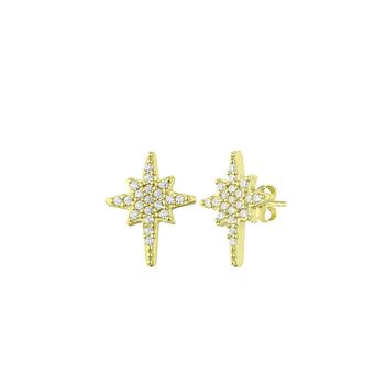 Northern Star Polaris Stud Earring In Sterling Silver, 10 of 11