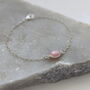 Pink Opal And Silver Chain Bracelet, thumbnail 4 of 7