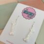 Bone Glitter Resin Earrings / Skeleton Lover Gift / Novelty Gothic Jewellery / Halloween Earrings / Horror Movie Lover, thumbnail 3 of 5