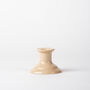 Handcrafted Ceramic Pale Pink Taper Candle Stick, thumbnail 2 of 3
