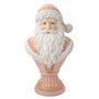 Regal Tidings Large Pink Blush Santa Bust Christmas Decoration, thumbnail 2 of 5