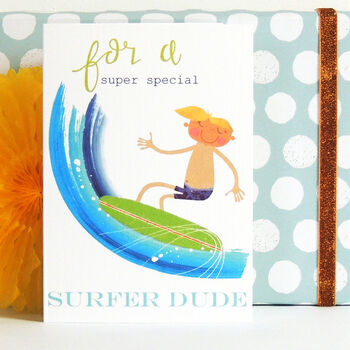 Surfer Dude Greetings Card, 3 of 5