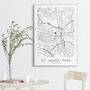 Newcastle United Poster St. James' Park Map Print, thumbnail 3 of 4
