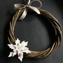 Porcelain Snowflake And Willow Wreath, thumbnail 1 of 4