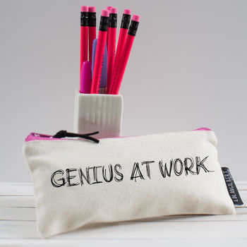 'Genius At Work' Pencil Case, 2 of 3