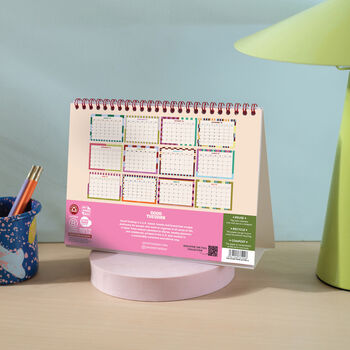 Academic Year A5 Desk Calendar 2026 2027 | Checks And Stripes, 3 of 5