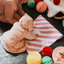 Pink Christmas Candy Stripe Wrapping Paper, thumbnail 1 of 4