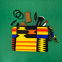 Small African Print Zip Pouch | Kojo Print, thumbnail 3 of 5