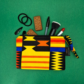 Small African Print Zip Pouch | Kojo Print, 3 of 5