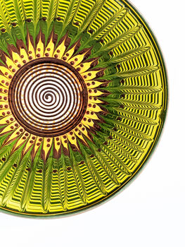 Xl Green Sunflower Platter, 3 of 9