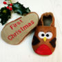 Personalised Robin Baby Shoes, thumbnail 1 of 5