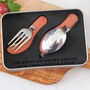 Personalised Adventure Camping Cutlery Tin Set, thumbnail 3 of 4