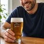 40th Birthday Gift Shooting Star Engraved Pint Glass, thumbnail 1 of 10