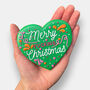 Merry Fucking Christmas Heart Letterbox Iced Cookie, thumbnail 2 of 9