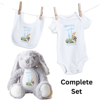 Personalised Blue First Easter Teddy, 2 of 12