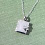 Book Silver Locket Necklace, thumbnail 2 of 8
