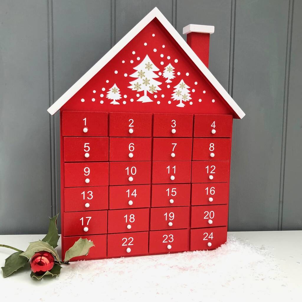 Wooden Advent House By Pink Pineapple Home & Gifts | notonthehighstreet.com