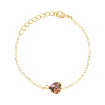 Rhodonite Necklace, Bracelet And Earring Jewellery Set, 3 of 5