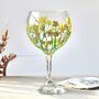 Buttercup Hand Painted Gin Glass, thumbnail 1 of 5
