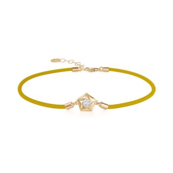 Yellow Gold, Diamond And Cord ‘540’ Bracelet, 9 of 11