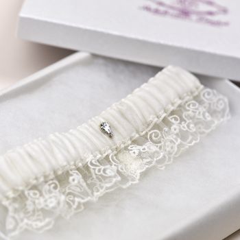 'Savannah' Wedding Garter, 2 of 2