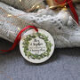 New Home Ceramic Wreath Christmas Decoration, thumbnail 6 of 11