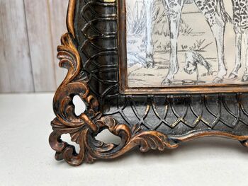 Black Ornate Photo Frame 6x4 Elegant Picture Frame Gift, 8 of 10