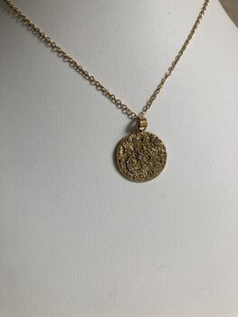 18 K Gold Pated Moon And Star Vintage Necklace, 5 of 5