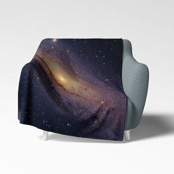 Galaxy Fleece Blanket Andromeda Galaxy, 4 of 12