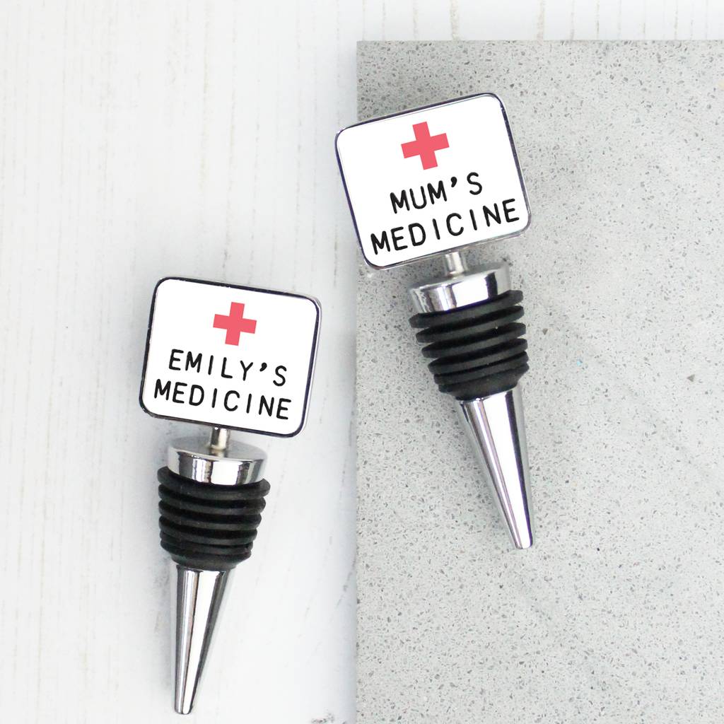 Personalised Medicine Bottle Stopper By A Piece Of
