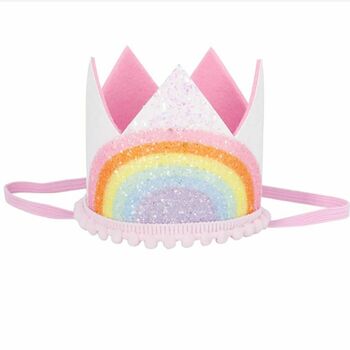 Rainbow First Birthday Party Crown, 2 of 3