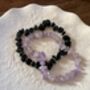 Cape Amethyst And Obsidian Crystal Healing Bracelet, thumbnail 4 of 4