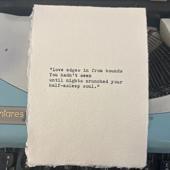 A6 Personalised Custom 1930's Typewriter Print, 5 of 5