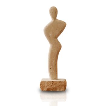 Handmade Travertine Silhouette Sculpture, 2 of 2