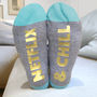 Personalised Netflix And Chill Socks, thumbnail 1 of 5