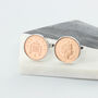18th Or 21st Birthday One Pence Cufflinks, thumbnail 3 of 9