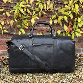 Large Genuine Leather Holdall, Travel Bag, 2 of 5