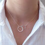 Sterling Silver Interlocking Necklace, thumbnail 1 of 5