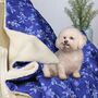 Personalised Greenwich Flowers Pet Blanket, thumbnail 1 of 4