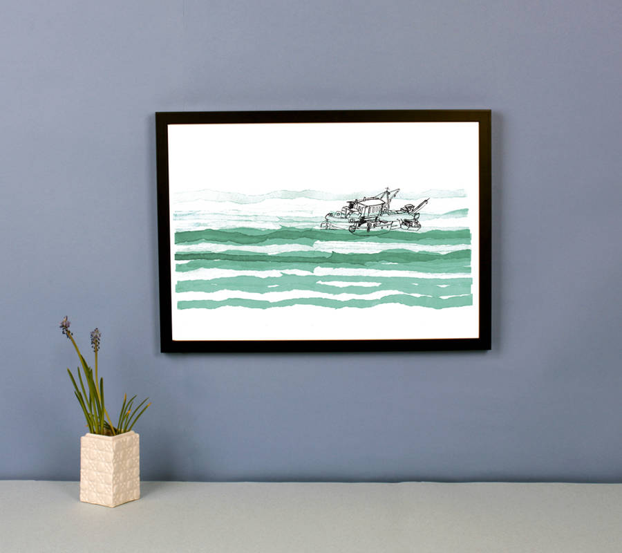 Boats On The Tide Art Print, 1 of 3