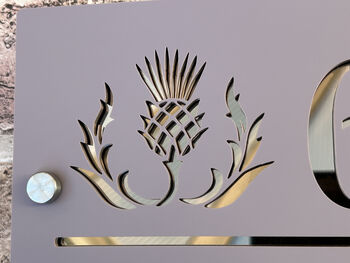 Personalised Thistle Design House Acrylic Number Sign, 2 of 3