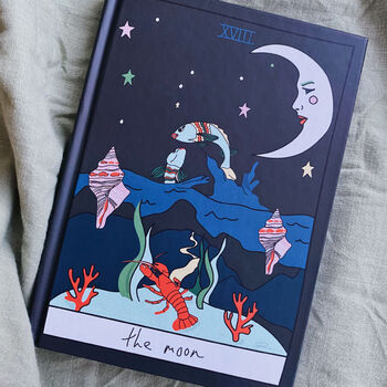 Personalised 'The Moon' Tarot Inspired Journal, 7 of 8