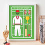 Personalised Airfix Cricket Print, thumbnail 1 of 2