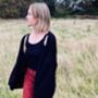 The Hazel Knitted Cardigan In Black, thumbnail 3 of 4