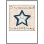 Personalised Star Birthday Card For Him, Any Age, thumbnail 7 of 9